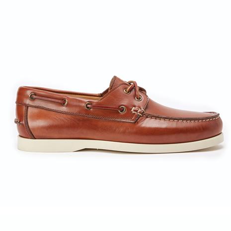 Italian-Made Portofino Deck Shoes (Brown)