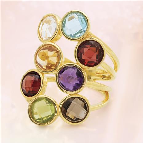 Luxury Gems Bubble Ring