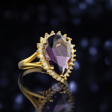 Purple Helenite Ring