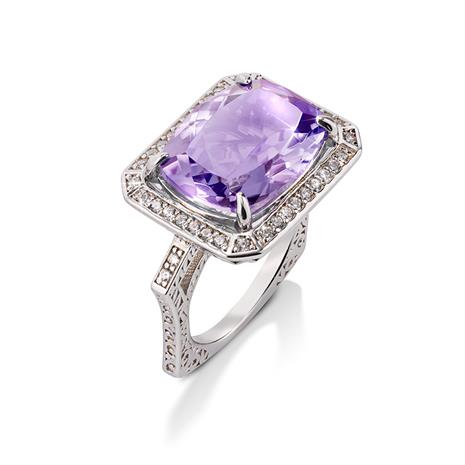 Rainbow Collection Amethyst Ring