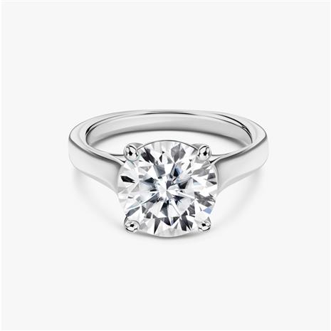 New Earth Lab Diamond Solitaire Ring 3 ct (14k white gold)
