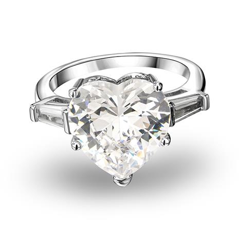 DiamondAura Heart & Baguette Ring