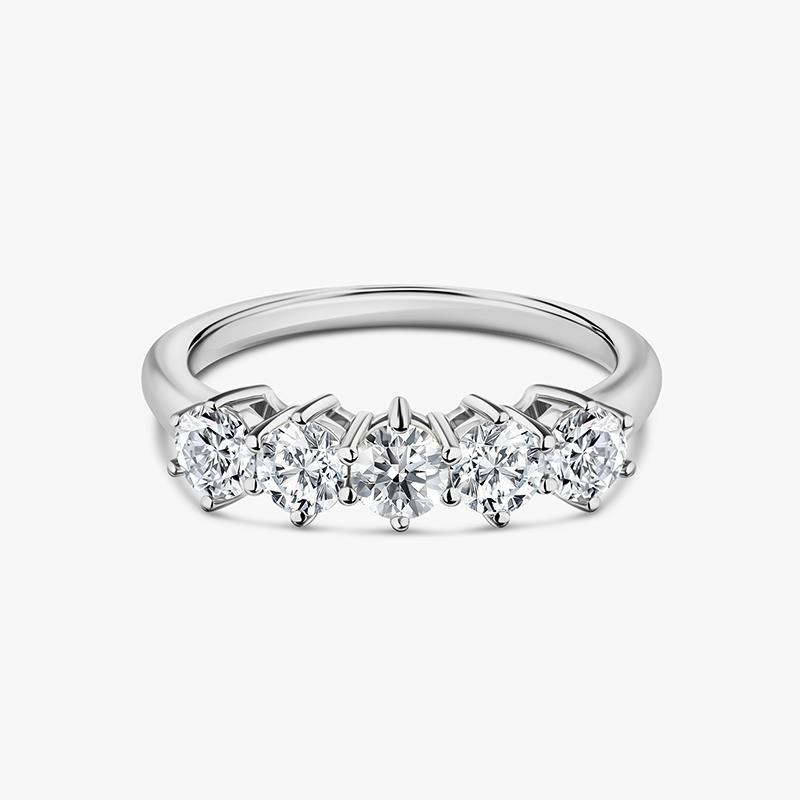 Sterling Silver LabCreated Diamond Anniversary Band (1/2 ctw)